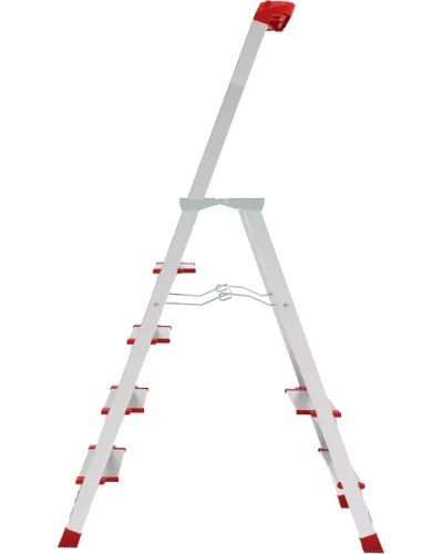 Стремянка алюминиевая 5 ступеней с большой площадкой и органайзером NV3138 Новая высота 3138105