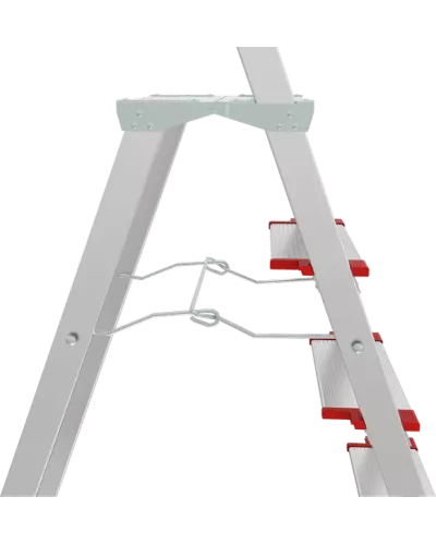Стремянка алюминиевая 7 ступеней с большой площадкой и органайзером NV3138 Новая высота 3138107