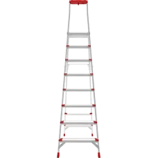Стремянка алюминиевая 8 ступеней с большой площадкой и органайзером NV3138 Новая высота 3138108
