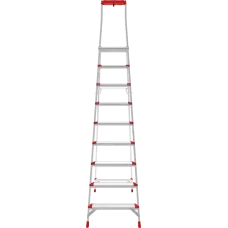 Стремянка алюминиевая 9 ступеней с большой площадкой и органайзером NV3138 Новая высота 3138109