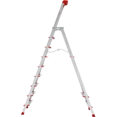 Стремянка алюминиевая 9 ступеней с большой площадкой и органайзером NV3138 Новая высота 3138109