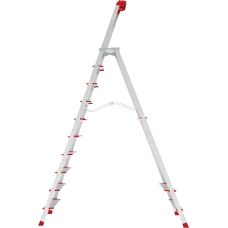 Стремянка алюминиевая 10 ступеней с большой площадкой и органайзером NV3138 Новая высота 3138110
