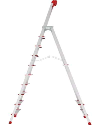 Стремянка алюминиевая 10 ступеней с большой площадкой и органайзером NV3138 Новая высота 3138110