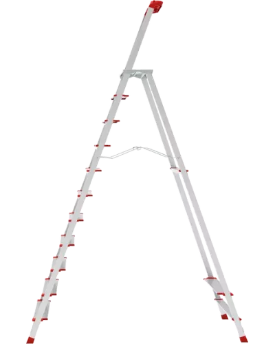 Стремянка алюминиевая 11 ступеней с большой площадкой и органайзером NV3138 Новая высота 3138111