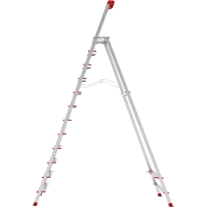 Стремянка алюминиевая 12 ступеней с большой площадкой и органайзером NV3138 Новая высота 3138112