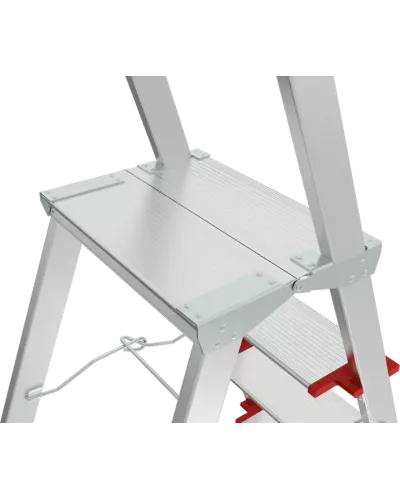 Стремянка алюминиевая 12 ступеней с большой площадкой и органайзером NV3138 Новая высота 3138112