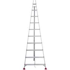 Стремянка алюминиевая садовая  10 ступеней NV3191 Новая высота 3191110