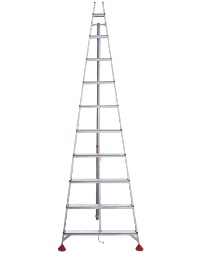 Стремянка алюминиевая садовая  10 ступеней NV3191 Новая высота 3191110