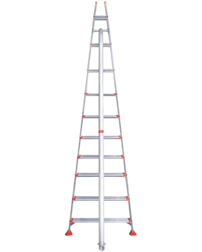 Стремянка алюминиевая садовая 10 ступеней 130 мм NV 3199 Новая высота 3199110