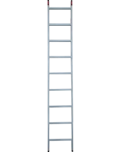 Лестница профессиональная алюминиевая односекционная 9 ступеней NV321 Новая высота 3210109