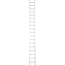 Лестница профессиональная алюминиевая односекционная 18 ступеней NV321 Новая высота 3210118