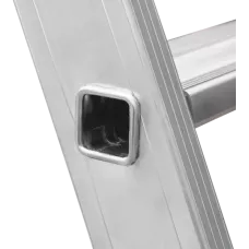 Лестница алюминиевая односекционная 6 развальцованных ступеней NV3214 Новая высота 3214106