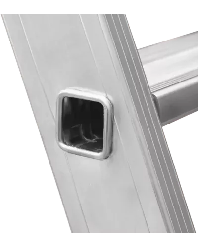 Лестница алюминиевая односекционная 6 развальцованных ступеней NV3214 Новая высота 3214106