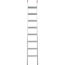 Лестница алюминиевая односекционная 8 развальцованных ступеней NV3214 Новая высота 3214108