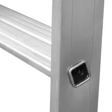 Лестница алюминиевая односекционная 8 развальцованных ступеней NV3214 Новая высота 3214108