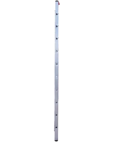 Лестница алюминиевая односекционная 10 развальцованных ступеней NV3214 Новая высота 3214110