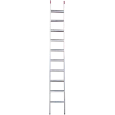 Лестница алюминиевая односекционная 10 развальцованных ступеней NV3214 Новая высота 3214110