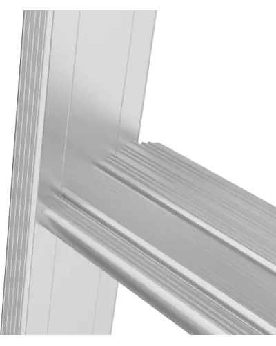 Лестница алюминиевая односекционная 14 развальцованных ступеней NV3214 Новая высота 3214114