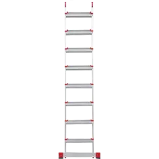 Лестница профессиональная алюминиевая односекционная 8 ступеней 130 мм NV3217 Новая высота 3217108