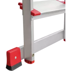 Лестница профессиональная алюминиевая односекционная 10 ступеней 130 мм NV3217 Новая высота 3217110