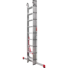 Лестница профессиональная алюминиевая трёхсекционная 3х9 ступеней NV3230 Новая высота 3230309