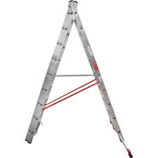 Лестница профессиональная алюминиевая трёхсекционная 3х9 ступеней NV3230 Новая высота 3230309