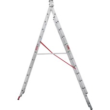 Лестница профессиональная алюминиевая трёхсекционная 3х12 ступеней NV3230 Новая высота 3230312