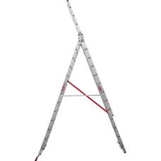 Лестница профессиональная алюминиевая трёхсекционная 3х13 ступеней NV3230 Новая высота 3230313