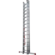 Лестница профессиональная алюминиевая трёхсекционная 3х14 ступеней NV3230 Новая высота 3230314