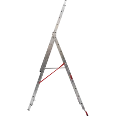 Лестница алюминиевая трёхсекционная 3х10 ступеней усиленная NV3231 Новая высота 3231310