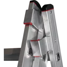 Лестница алюминиевая трёхсекционная 3х12 ступеней усиленная NV3231 Новая высота 3231312