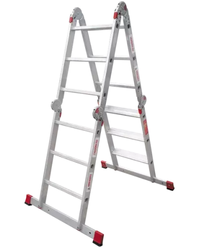 Лестница-трансформер 4х3 развальцованных ступеней ширина 500 мм NV3324 Новая высота 3324403