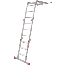 Лестница-трансформер 4х3 развальцованных ступеней ширина 500 мм NV3324 Новая высота 3324403