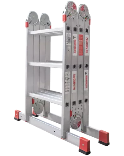 Лестница-трансформер 4х3 развальцованных ступеней ширина 500 мм NV3324 Новая высота 3324403