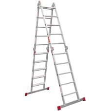 Лестница-трансформер 4x5 развальцованных ступеней ширина 500 мм NV3324 Новая высота 3324405