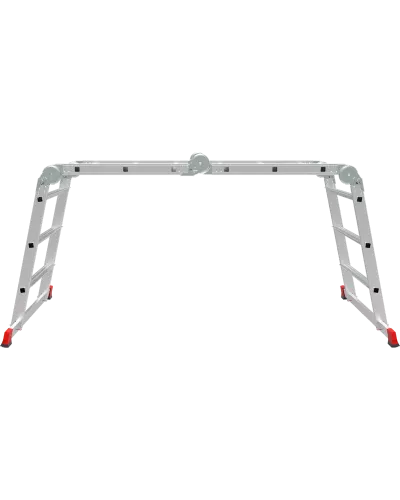 Лестница-трансформер 4x3 развальцованных ступеней ширина 650 мм NV3325 Новая высота 3325403