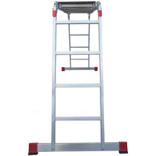 Лестница-трансформер 4x4 ступеней с помостом ширина 400 мм NV3330 Новая высота 3330404