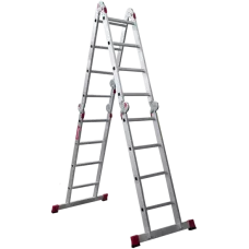 Лестница-трансформер 4x4 ступеней с помостом ширина 400 мм NV3330 Новая высота 3330404