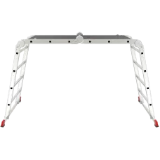 Лестница-трансформер 2х3+2х4 ступеней с помостом ширина 650 мм NV3332 Новая высота 3332234