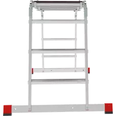 Лестница-трансформер 4x3 развальцованных ступеней с помостом ширина 500 мм NV3334 Новая высота 3334403