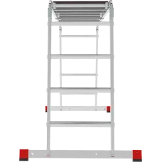 Лестница-трансформер  4x4 развальцованных ступеней с помостом ширина 500 мм NV3334 Новая высота 3334404