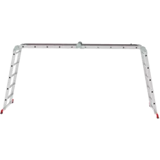 Лестница-трансформер  4x5 развальцованных ступеней с помостом ширина 500 мм NV3334 Новая высота 3334405
