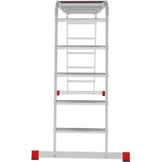 Лестница-трансформер  4x5 развальцованных ступеней с помостом ширина 500 мм NV3334 Новая высота 3334405