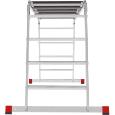 Лестница-трансформер 2х3+2х4 развальцованных ступеней с помостом ширина 650 мм NV3335 Новая высота 3335234