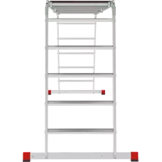 Лестница-трансформер 2х4+2х5 развальцованных ступеней с помостом ширина 650 мм NV3335 Новая высота 3335245