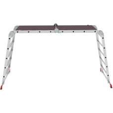 Лестница-трансформер 2х4+2х5 развальцованных ступеней с помостом ширина 650 мм NV3335 Новая высота 3335245