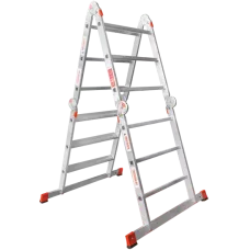 Лестница-трансформер  4x3 развальцованных ступеней с помостом ширина 650 мм NV3335 Новая высота 3335403