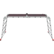 Лестница-трансформер  4x4 развальцованных ступеней с помостом ширина 650 мм NV3335 Новая высота 3335404