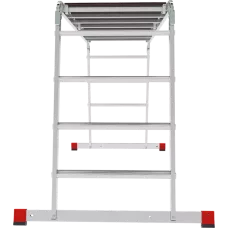 Лестница-трансформер  4x4 развальцованных ступеней с помостом ширина 650 мм NV3335 Новая высота 3335404