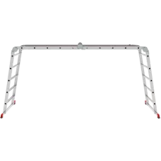 Лестница-трансформер  4x5 развальцованных ступеней с помостом ширина 650 мм NV3335 Новая высота 3335405